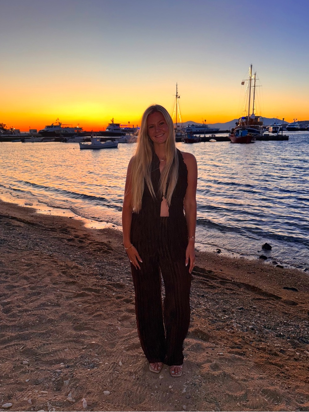 Brown Sleeveless Fringe Jumpsuit - Women